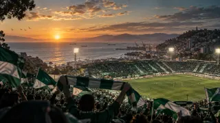 Fútbol · Tributo Santiago Wanderers: Verde y blanco sobre el puerto de Valparaíso.